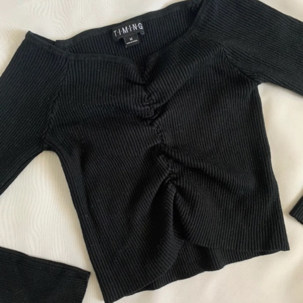 cropped long sleeve